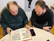 Filatelisti Petar Čičin Šain i Andrija Nakić, Foto: H. Gunjača/HRT