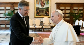 Premijer Andrej Plenković i papa Lav XIV.