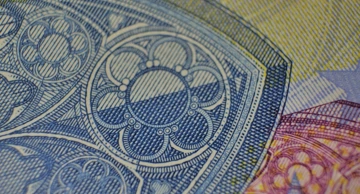 Detalj s novčanica eura