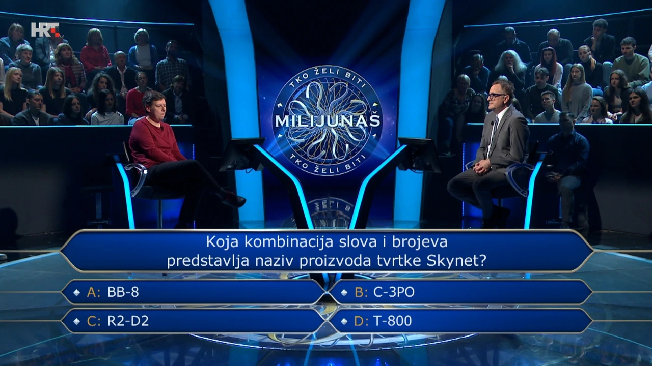 Iva Tatić i Tarik Filipović, Foto: Tko želi biti milijunaš?/HRT