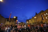 Navijači na Trgu bana Jelačića, Foto: Boris Scitar /PIXSELL