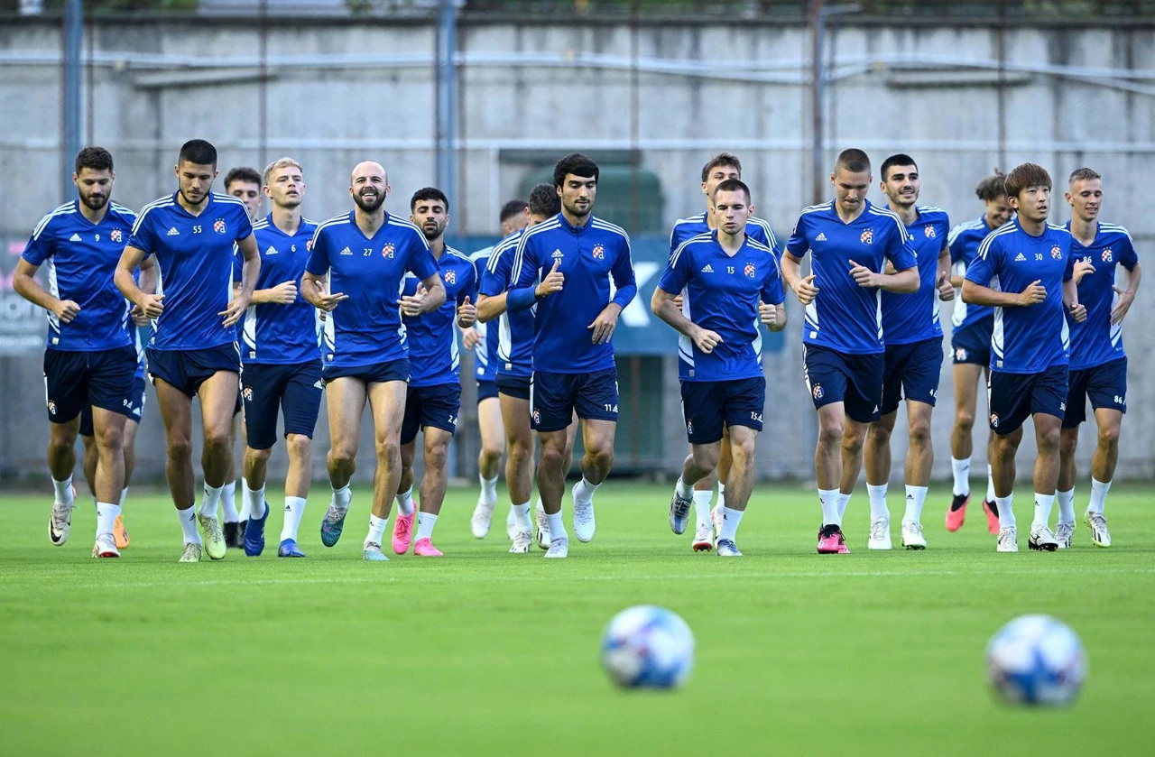 Trening Dinama uoči Sparte