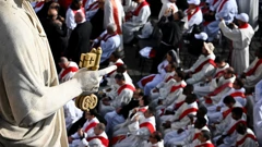 Članovi svećenstva uoči sprovoda pape Franje , Foto: Dylan Martinez/REUTERS