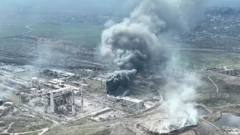 Ukrajina: Dim iznad čeličane Azovstal u Mariupolju 