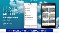 HRT METEO aplikacija, Foto: HRT/HRT
