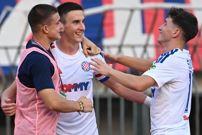 Hajduk - Lokomotiva. Michele Šego zabio, Foto:  Tom Dubravec /CROPIX