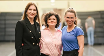 Ileana (lijevo), u sredini umjetnicka direktorica Zrinka Posavec i kraj nje plesna voditeljica Helena Strbac