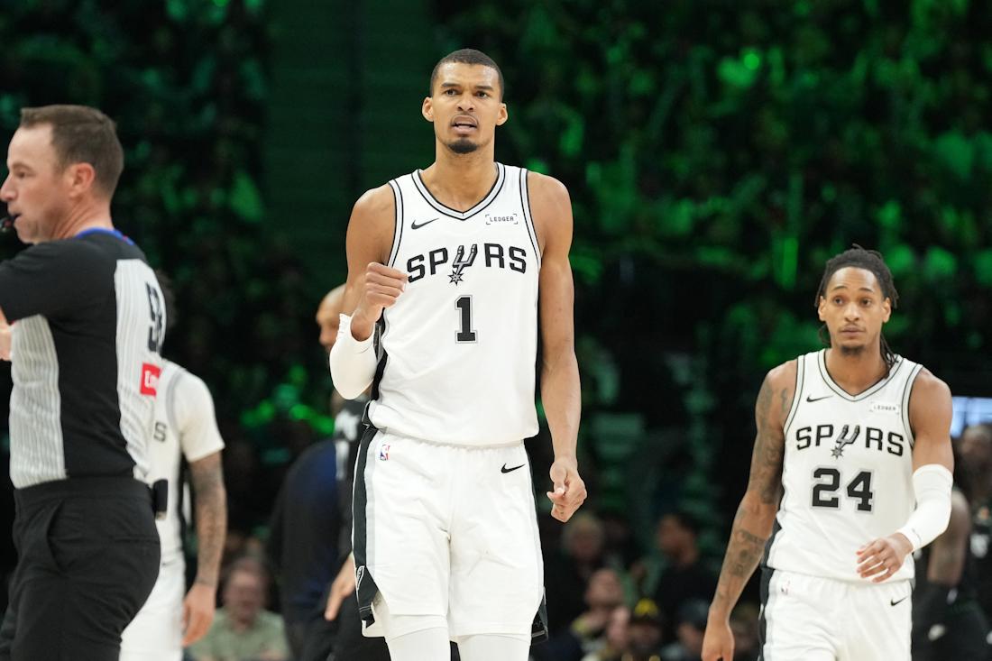 2026 05 16t045340z 1150246762 mt1usatoday28971566 rtrmadp 3 nba playoffs san antonio spurs at minnesota timberwolves 20260516062458