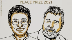 Maria Ressa i Dimitrij Muratov