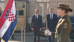Kyriakos Mitsotakis i Andrej Plenković, Foto: HTV/HRT