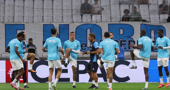 Olympique Marseille na zagrijavanju
