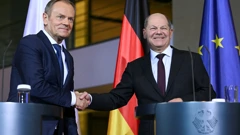 Olaf Scholz i Donald Tusk o Trumpu