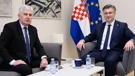 Sastanak Plenkovića i Čovića u Banskim dvorima
