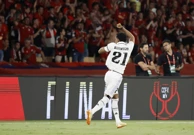 Rodrygo slavi nakon vodećeg pogotka, Foto: Jon Nazca/REUTERS
