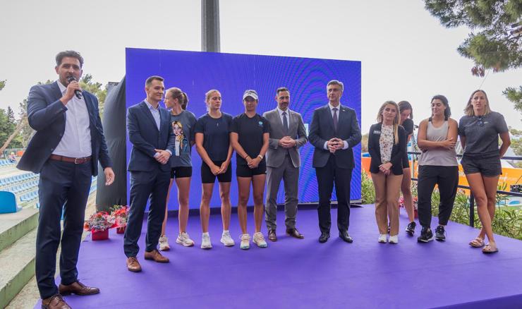 Premijer Plenković i ministri na ždrijebu WTA Makarska Opena