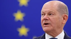Olaf Scholz prilikom govora u Europskom parlamentu u Strazburu