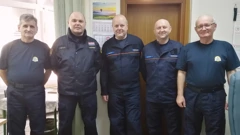 Zvonko Grgec, pročelnik (drugi s lijeva) i djelatnici, Foto: Željko Kovačević/HRT