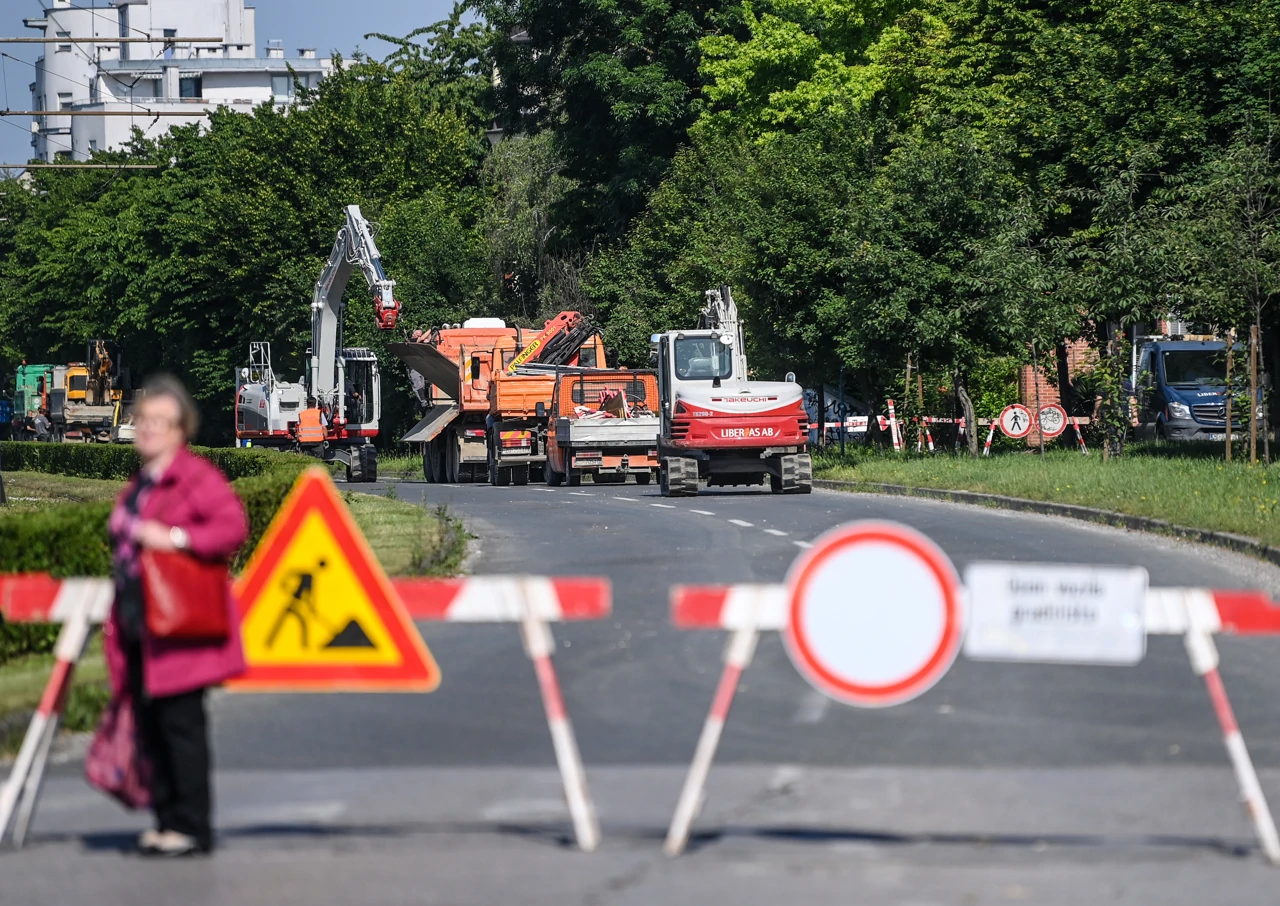 Zatvoren dio prometne Horvaćanske, Foto: Igor Soban/Pixsell