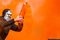 Pripadnik Armade na utakmici Rijeka - Slaven Belupo, Foto: Sanjin Strukić/PIXSELL