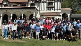 Participantes del torneo de golf "Copa Croacia"