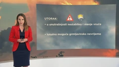 Vremenska prognoza, 5.7.2022., Foto: HTV/HRT