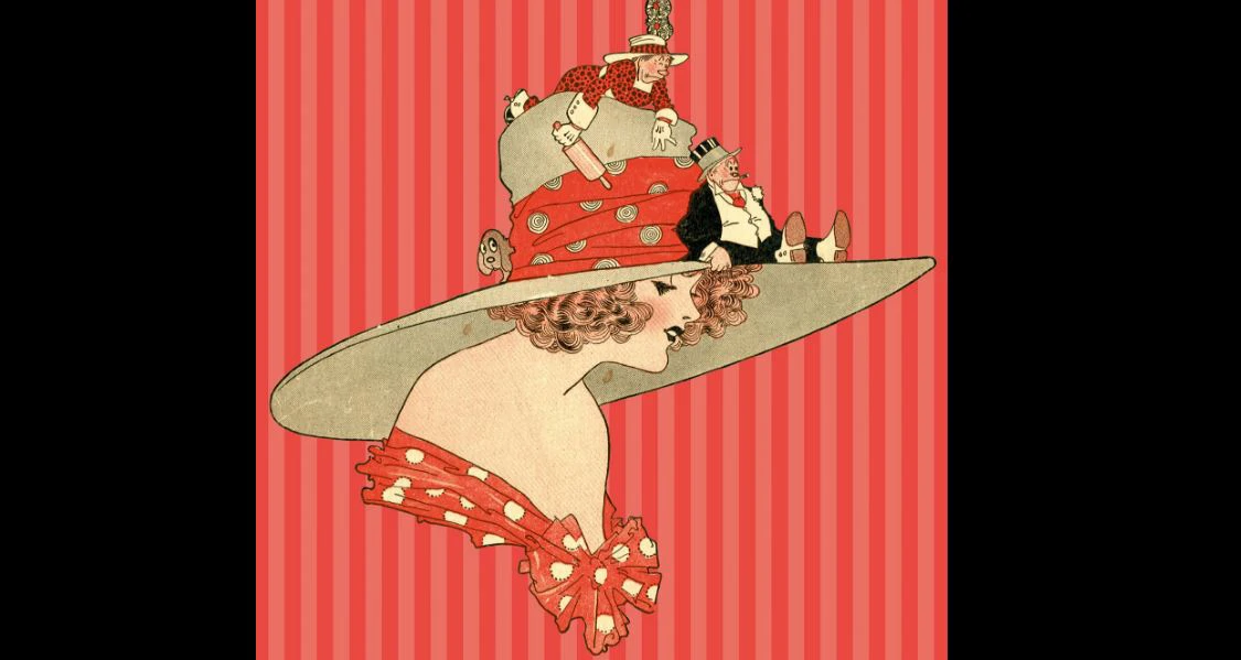 'Moda i strip', detalj plakata