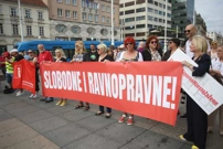 Prosvjed na Trgu, Foto:  Lovro Domitrovic /PIXSELL
