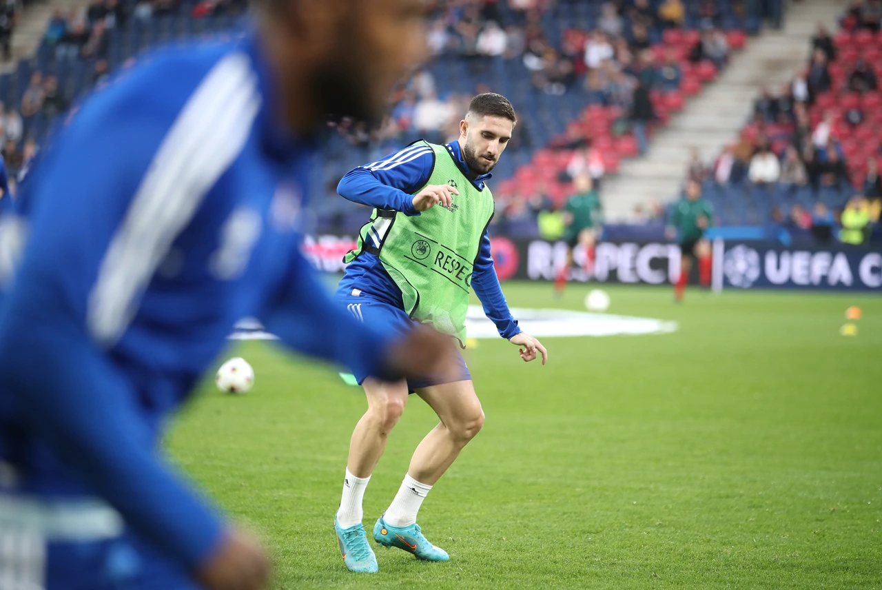 Zagrijavanje uoči utakmice, Foto: Luka Stanzl/PIXSELL