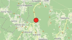 Slab potres kod Pisarovine