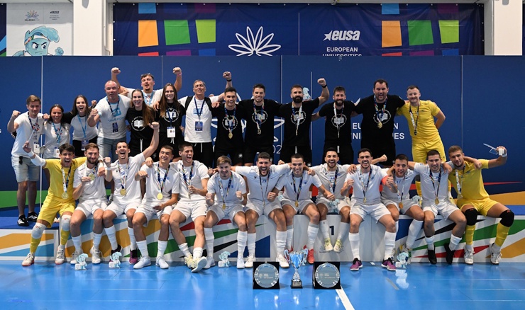Splitski studenti i zagrebačke studentice europskim zlatom ispisali povijest hrvatskog futsala