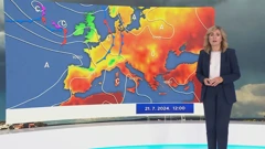 Poslijepodnevna temperatura zraka, Foto: HRT/HTV