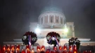  Zagrebačko gradsko groblje Mirogoj po noći 