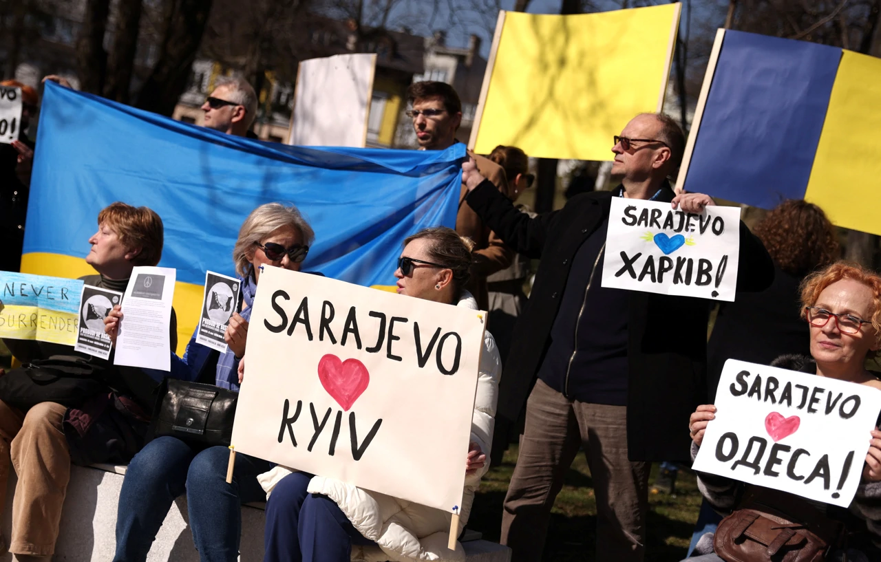 Prosvjed u Sarajevu, Foto: Dado Ruvic/REUTERS