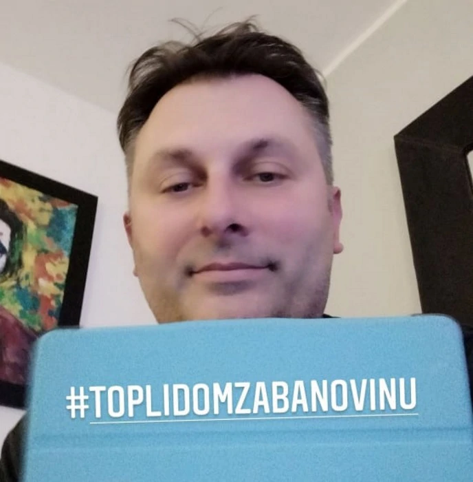 Davor Jurkotić, Foto: FB grupa "Pomoć Sisku, Petrinji, Glini i okolnim mjestima"/HRT