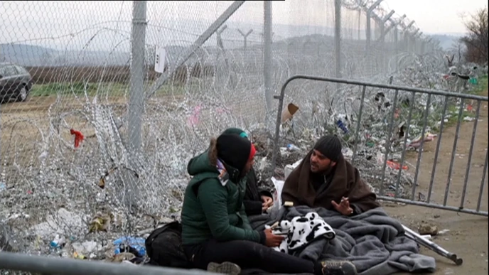 Migranti na granici Makedonije i Grčke, Foto: Agenda/HRT