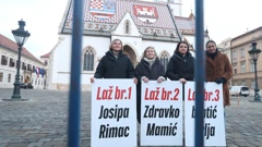 Zastupnici stranke Možemo! dočekali jutro na Trgu svetog Marka