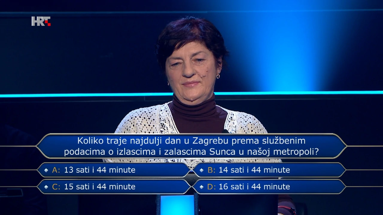 Nevenka Černoš, Foto: Tko želi biti milijunaš?/HRT