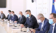 Plenković mit Generälen und hochrangigen Offizieren der Operation "Bljesak", Foto: Patrik Macek/PIXSELL