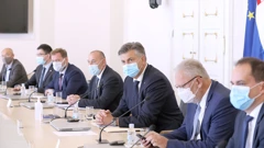 Plenković mit Generälen und hochrangigen Offizieren der Operation "Bljesak"