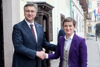 Andrej Plenković i Ana Brnabić, Foto: Zeljko Hladika/Pixsell