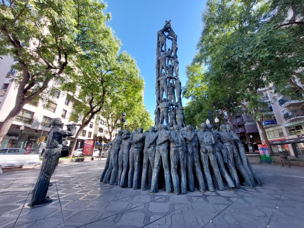 Tarragona, skulptura penjača , Foto: Dragan Nikolić /HRT 