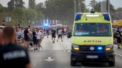 Vozilo Hitne pomoći na koncertu Marka Perkovića Thompsona 