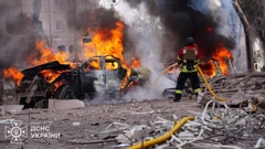 Ruski napad na Sumi, Foto: Press service of the State Emergency Service of Ukraine/Reuters