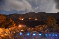 Jaka bura otežava gašenje požara koji je planuo iznad Živogošća , Foto: Matko Begovic /PIXSELL