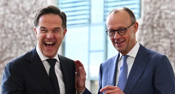 Glavni tajnik NATO-a Mark Rutte i njemački kancelar Friedrich Merz