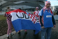 Hrvatski navijači u Budimpešti, Foto: Sanjin Strukić/PIXSELL
