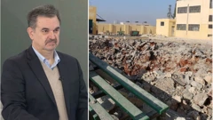 Gordan Akrap; posljedice zračnih napada kod škole u Ataribu, u Alepu