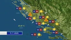 Vremenska prognoza, Foto: HTV/HRT