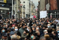 Prosvjed poduzetnika zbog neadekvatnih ekonomskih mjera, Foto:  Igor Soban/PIXSELL