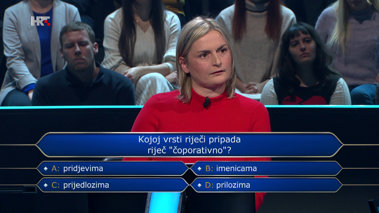Ružica Ćurić, Foto: Tko želi biti milijunaš?/HRT